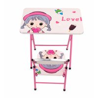Mesa y Silla Infantil Escritorio para Niños Niñas Diseño Creativo Moderno 190350