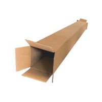 Caja Larga 10x14x70 cm Cartón Microcorrugado Ideal para Bastones Pack 50 Unds