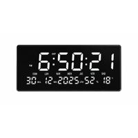Reloj Digital LED 47x23 CM Grande Multifuncional Calendario Temperatura Humedad Luz K3198