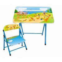 Mesa y Silla Infantil Escritorio para Niños Niñas Diseño Creativo Moderno 190353