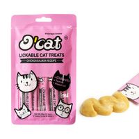 OCat snack humedo sabor pollo con Salmón  5 tubos  x 12 gr