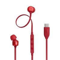 AUDÍFONOS JBL TUNE 310C PURE BASS CONECTIVIDAD USB-C CON MICRO ROJO