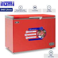 Congelador con Tina de Acero Inoxidable de 340 Litros TFI-3400RE Rojo