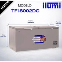 Congelador con tina de Acero Inoxidable de 800 litros - TFI-8002DG