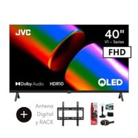 Televisor JVC 40 QLED FHD Google TV LT-40KB758 cn Antena Digital y RACK