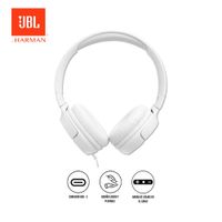 AUDÍFONOS JBL TUNE 520C USB-C ON-EAR PURE BASS BLANCO