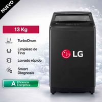 Lavadora LG Carga Superior 13Kg WT13OBVTB Onyx Negro