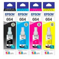 Tinta Epson T664 Kit 4 colores