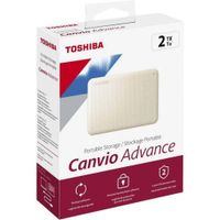 Disco Duro Externo Toshiba Canvio Advance 2TB - Blanco - Portátil