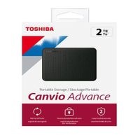 Disco Duro Externo Toshiba Canvio Advance 2TB - Negro - Portátil