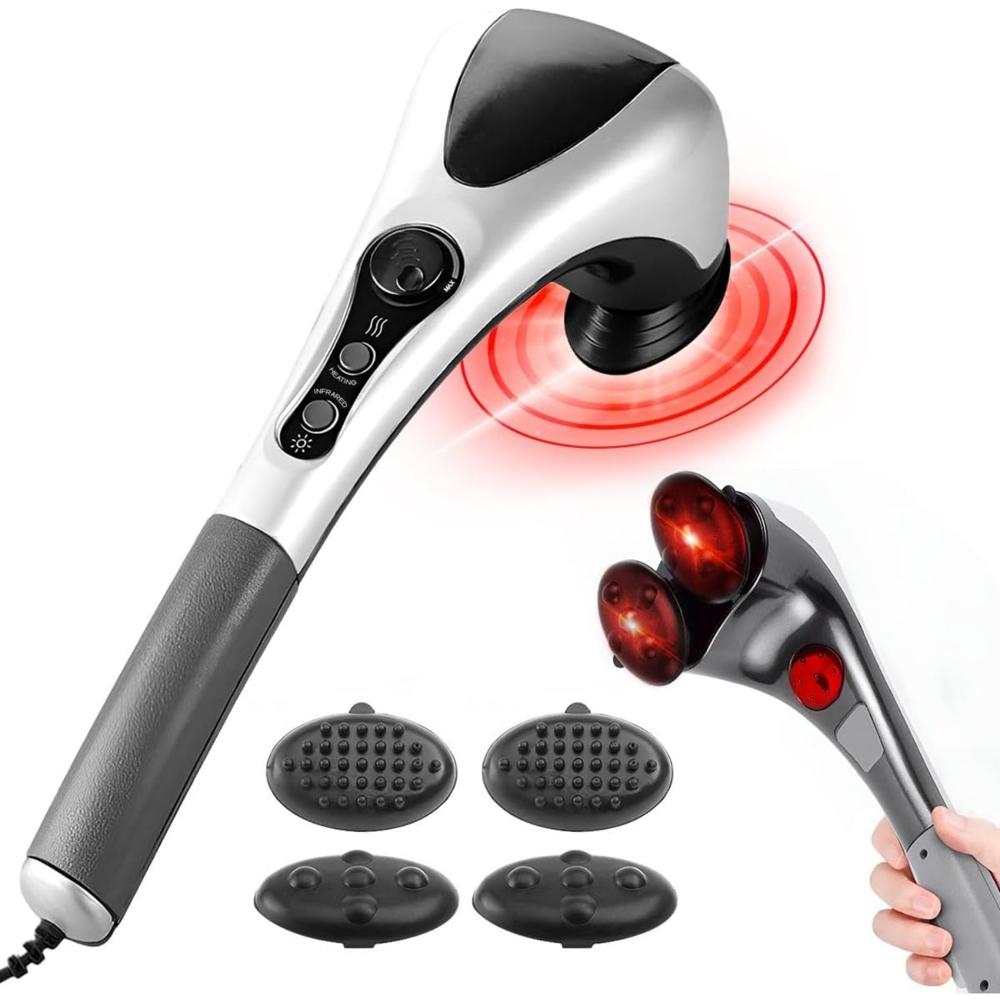 Masajeador Corporal Eléctrico Con Doble Cabezal Infrarrojo