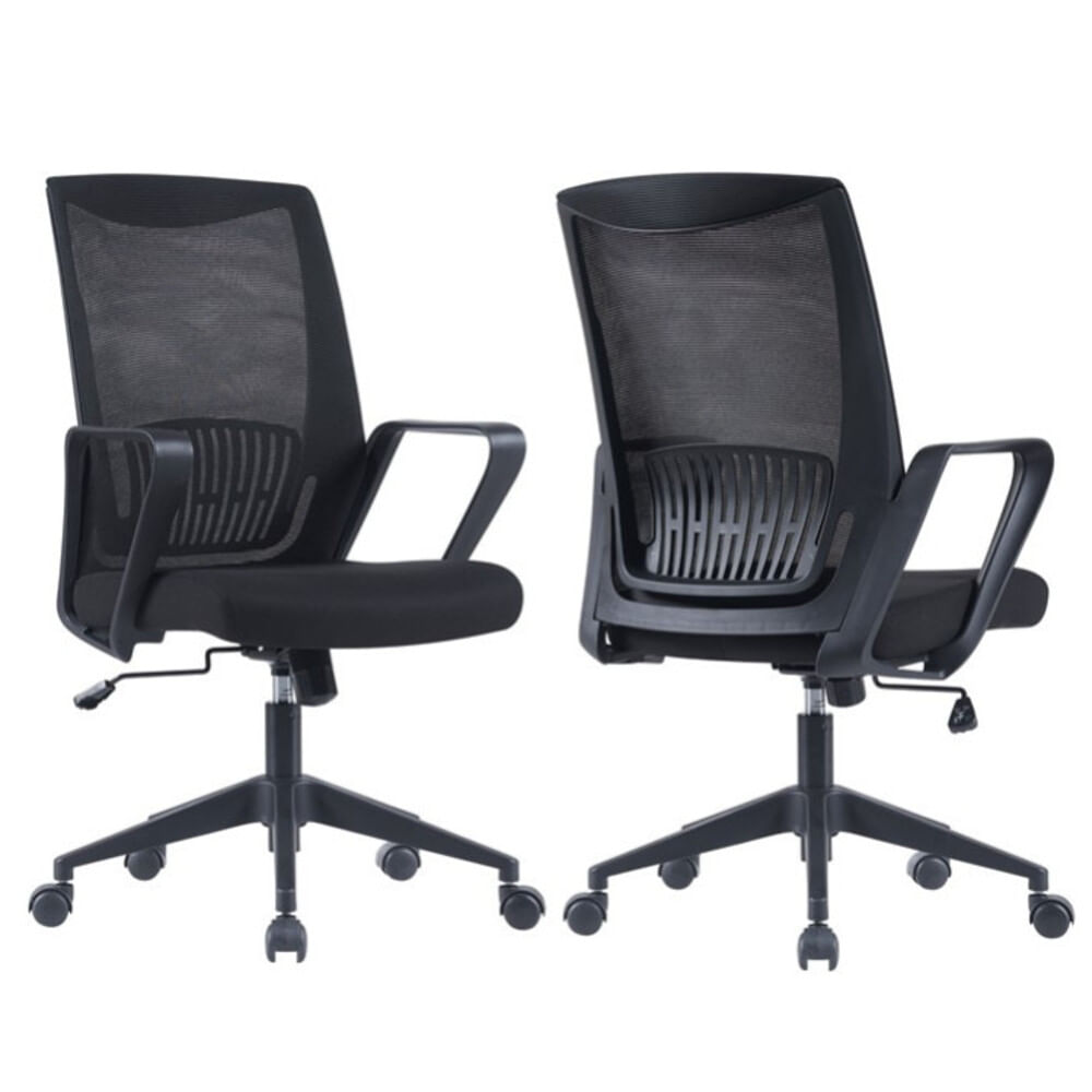 Silla Simpson Negro Giratoria - Ziyaz