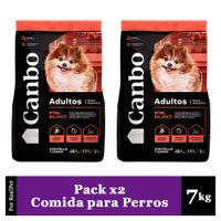 Pack x2 Comida Perro Adulto Pequeño Canbo Balance Pollo 7 kg