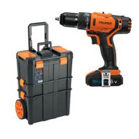 Taladro Percutor + Caja de herramientas 3 en 1 con ruedas Truper 11020-102644