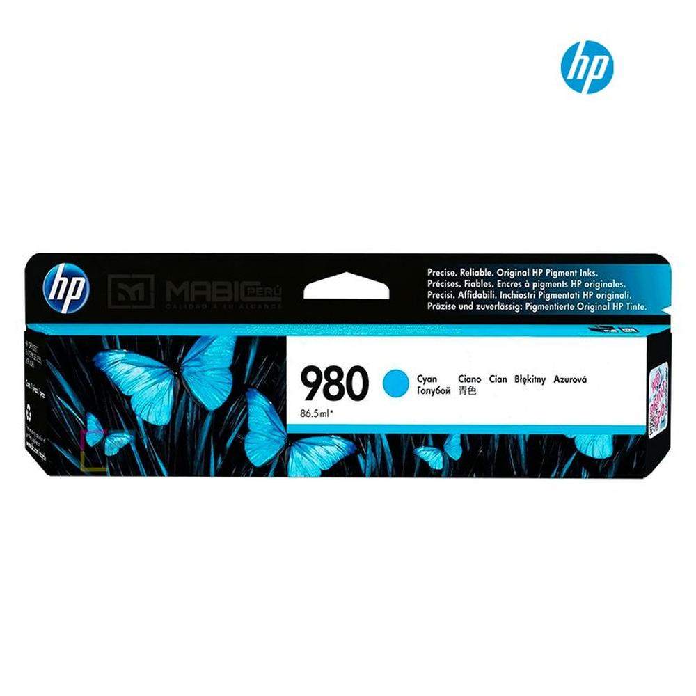 Cartucho de Tinta HP 980 Cian D8J07A Original