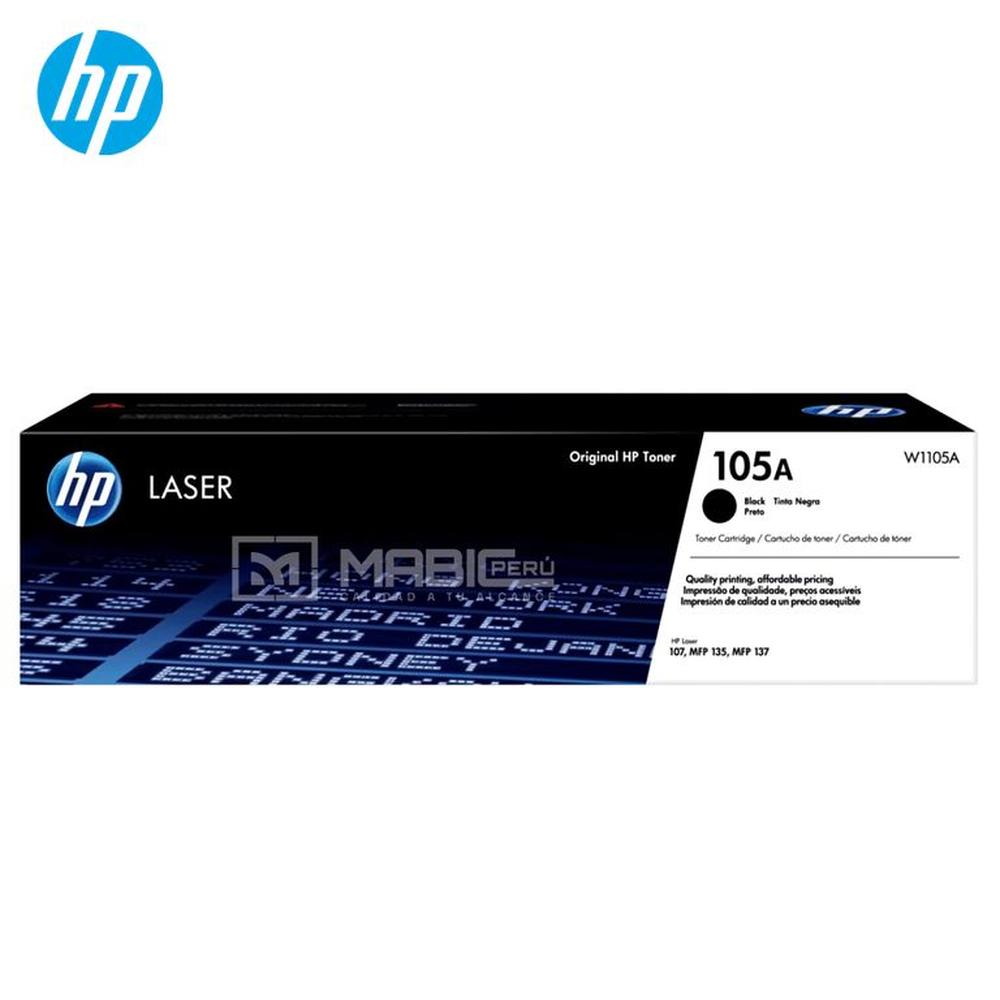 TONER HP 105A NEGRO W1105A LJ 107A MFP 135 MFP 137 ORIGINAL