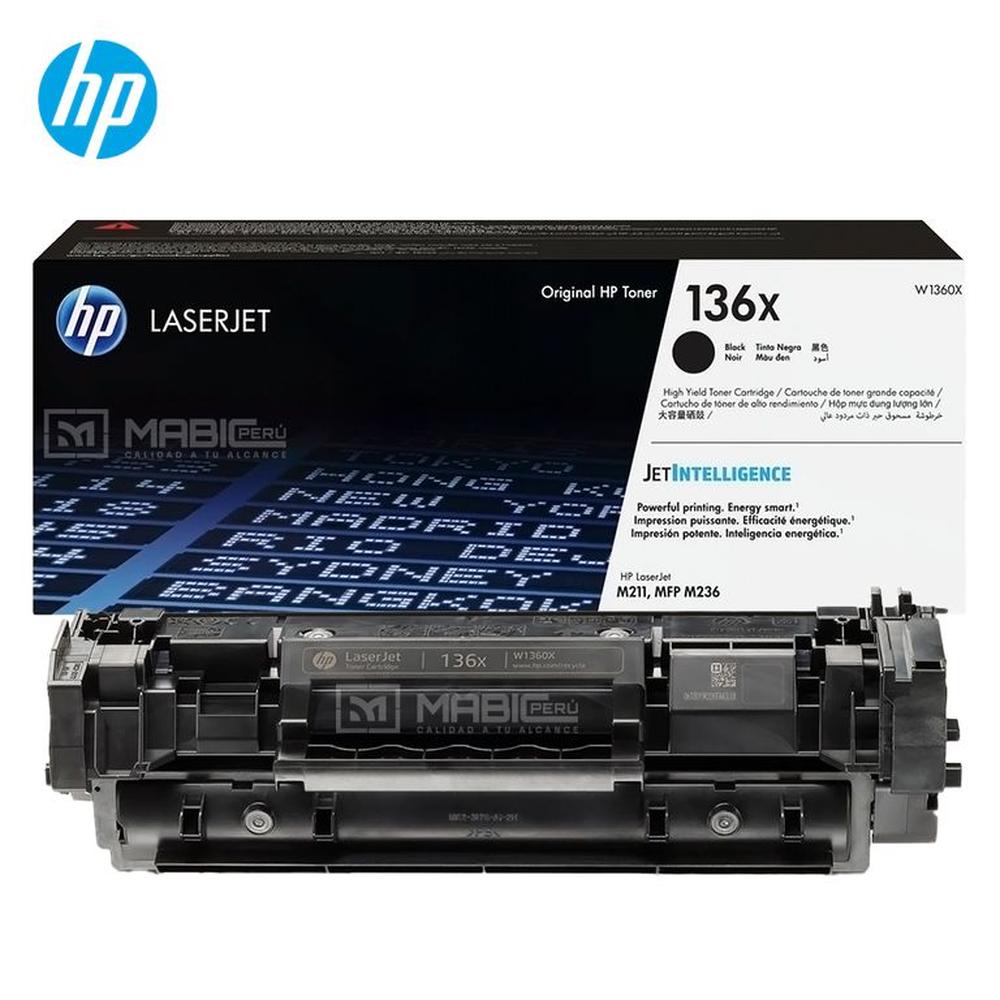 TONER HP 136X NEGRO W1360X LJ M211 M236 M209 ORIGINAL