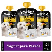 Pack x3 Yogurt para Perro Yowup Skin Hair Salmón 115 gr