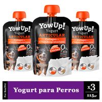 Pack x3 Yogurt para Perro Yowup Articular Pollo 115 gr