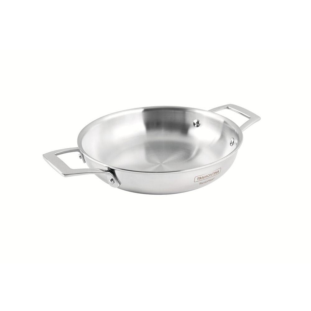 Sartén Tramontina 20 cm Grano Acero Inoxidable 2 Asas 62252200