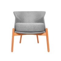 Sillon Bell Gris Base Natural - Ziyaz