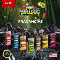 Ambientador de interiores Automotriz  Mr. Bulldog  60ml PACK X 6 UNI.