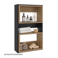 Mueble Auxilar Muro Baño Eco Wengue y Fresno Tuhome
