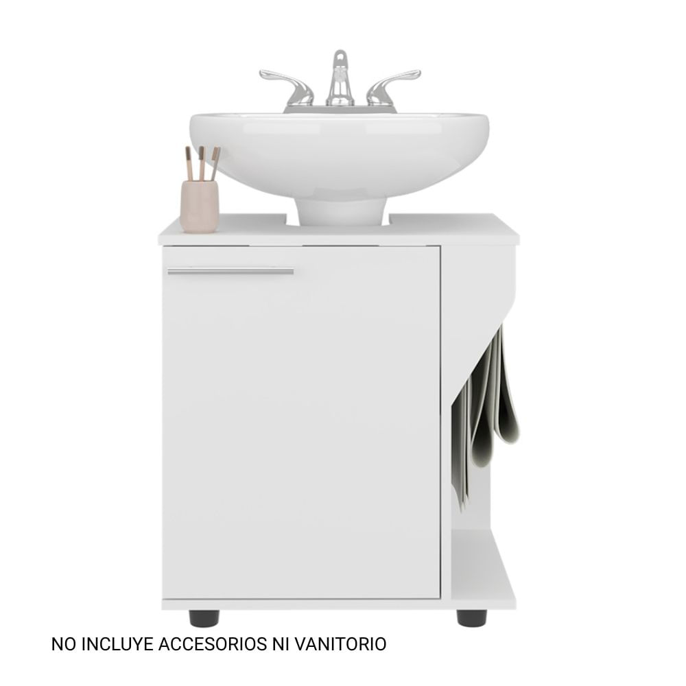 Mueble para Lavamanos Phillips 1 Puerta Blanco Tuhome