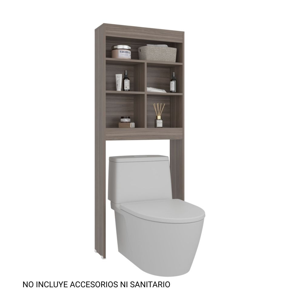 Estante Wc Bath Duo 160- 8x63- 2x20 -1cm Avellana Tuhome