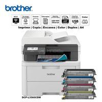 Impresora multifuncional Láser color Brother DCP-L3560CDW Duplex WIFI Red ADF