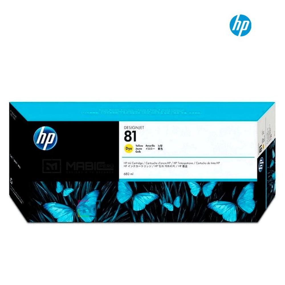 Cartucho de Tinta HP 81 Amarillo C4933A Original
