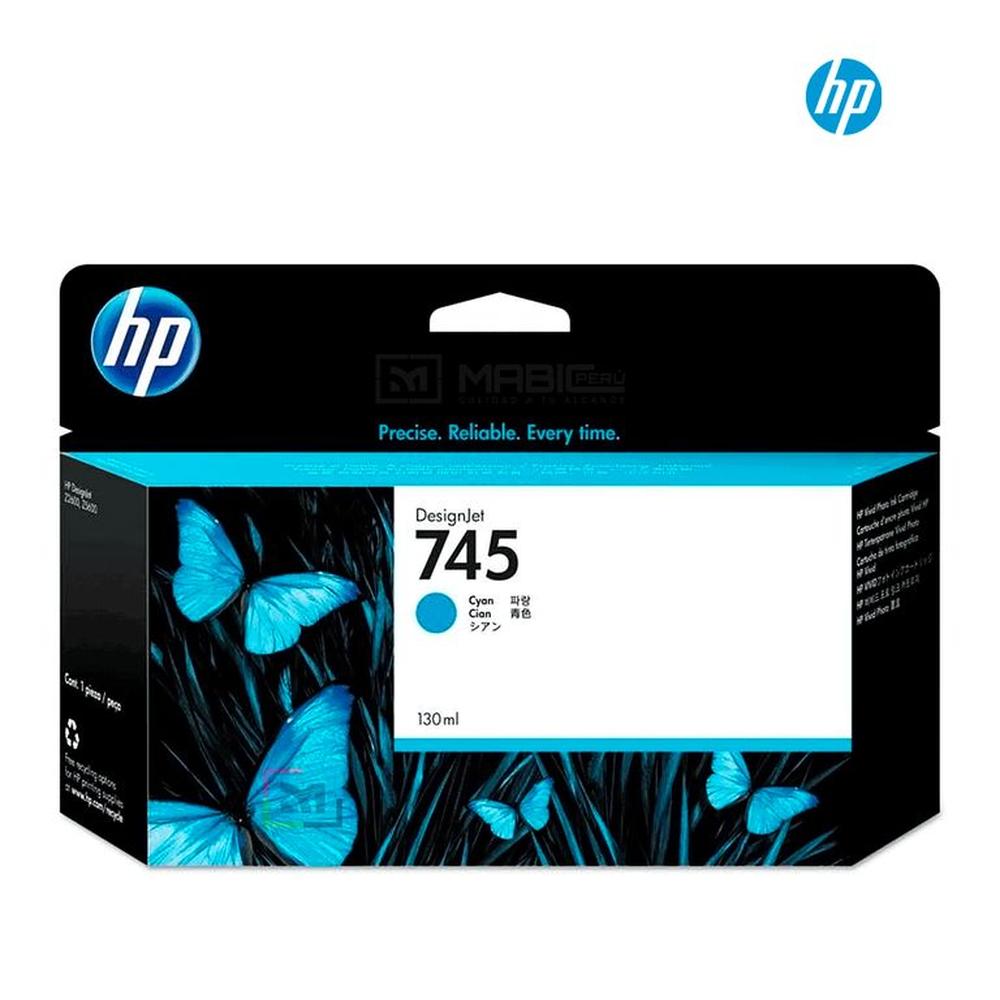 Cartucho de Tinta HP 745 Cian F9J97A Original