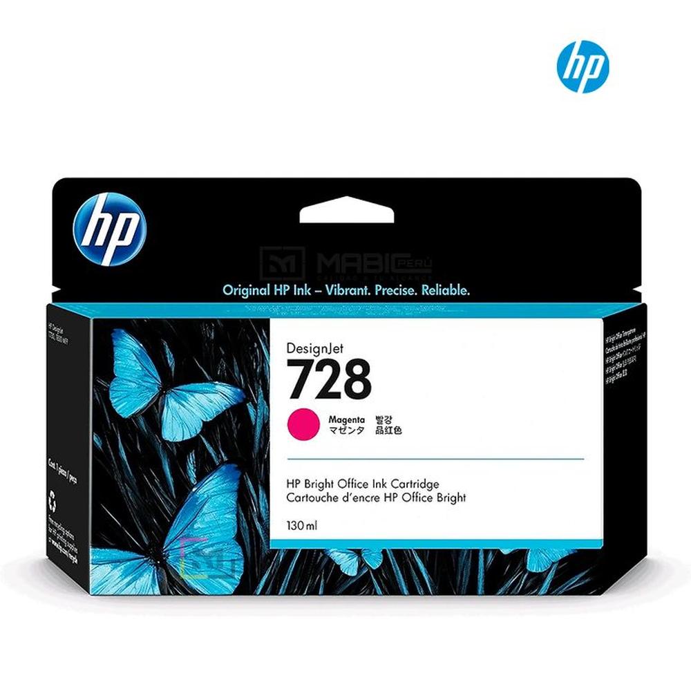 Cartucho de Tinta HP 728 Magenta F9J66A Original