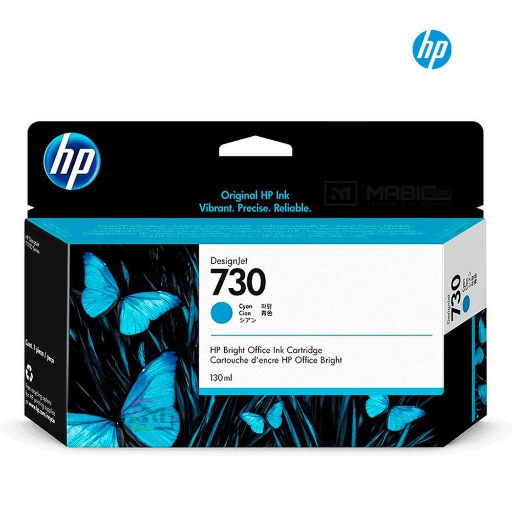 Cartucho de Tinta HP 730 Cian P2V62A Original