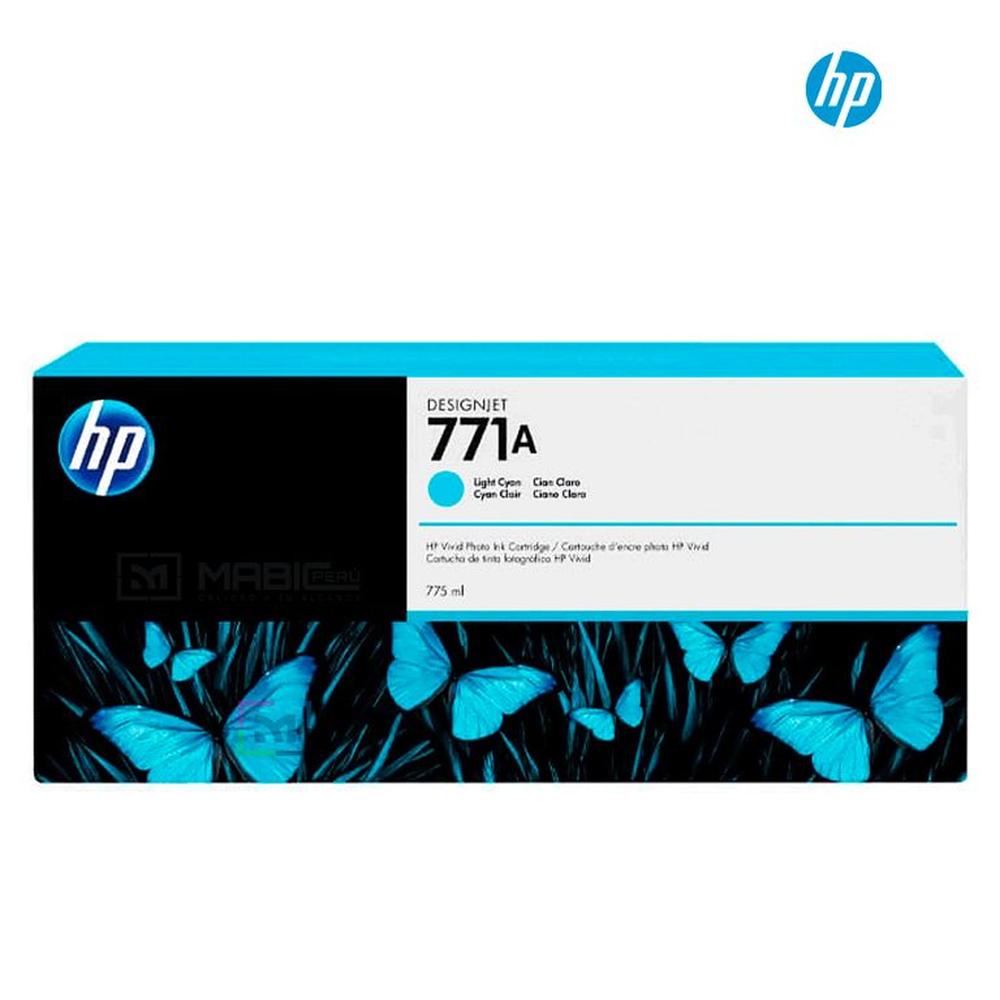 Cartucho de Tinta HP 771A Cian Claro B6Y20A Original