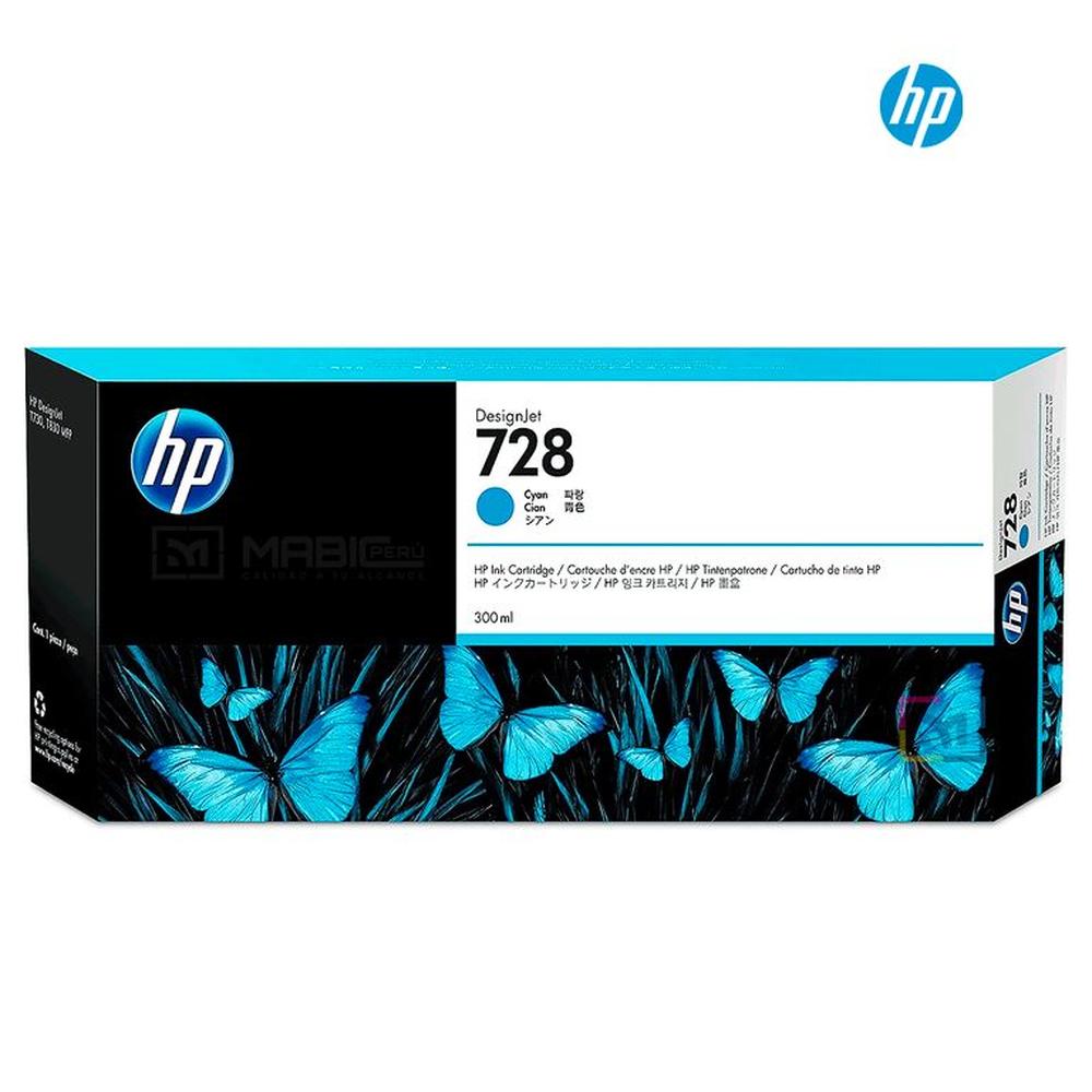 Cartucho de Tinta HP 728 Cian F9K17A Original