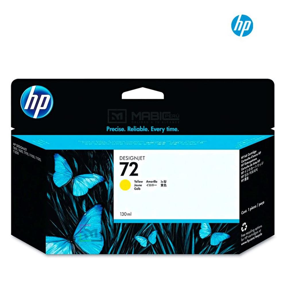 Cartucho de Tinta HP 72 Amarillo C9373A Original