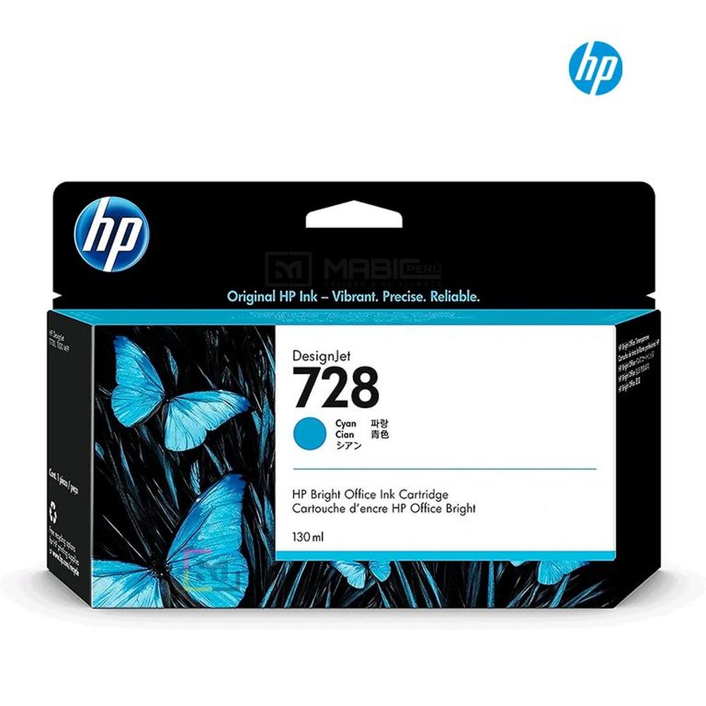 Cartucho de Tinta HP 728 Cian F9J67A Original