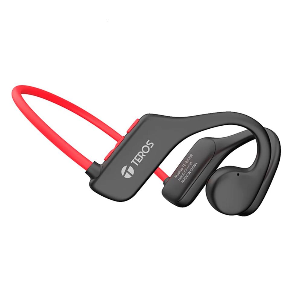 Teros Audífonos de Conducción de Aire con IPX5resistente al agua 6.5h Rojo - TE-8078R