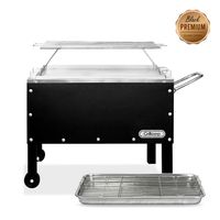 Caja China Mediana Black Premium con Parrilla de Varillas Inoxidables