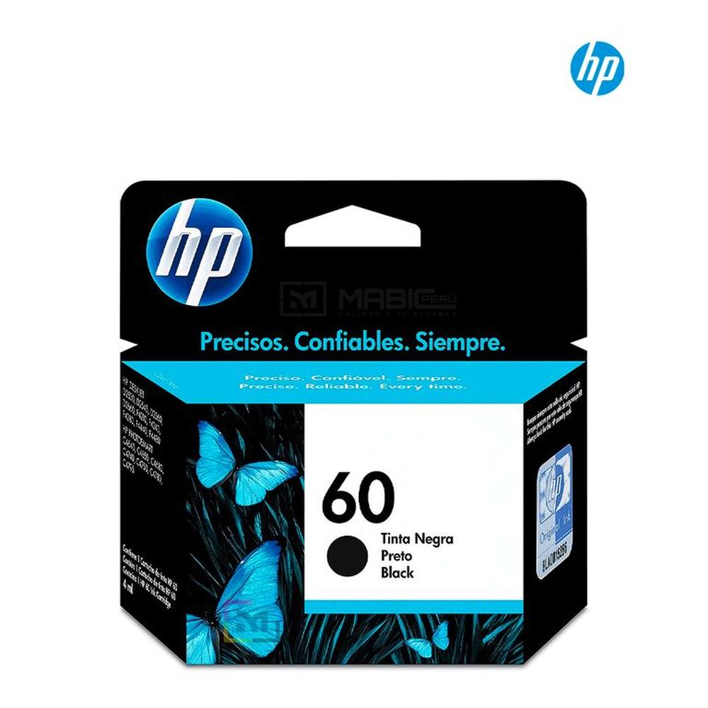 Cartucho de Tinta HP 60 Negro CC640WL Original