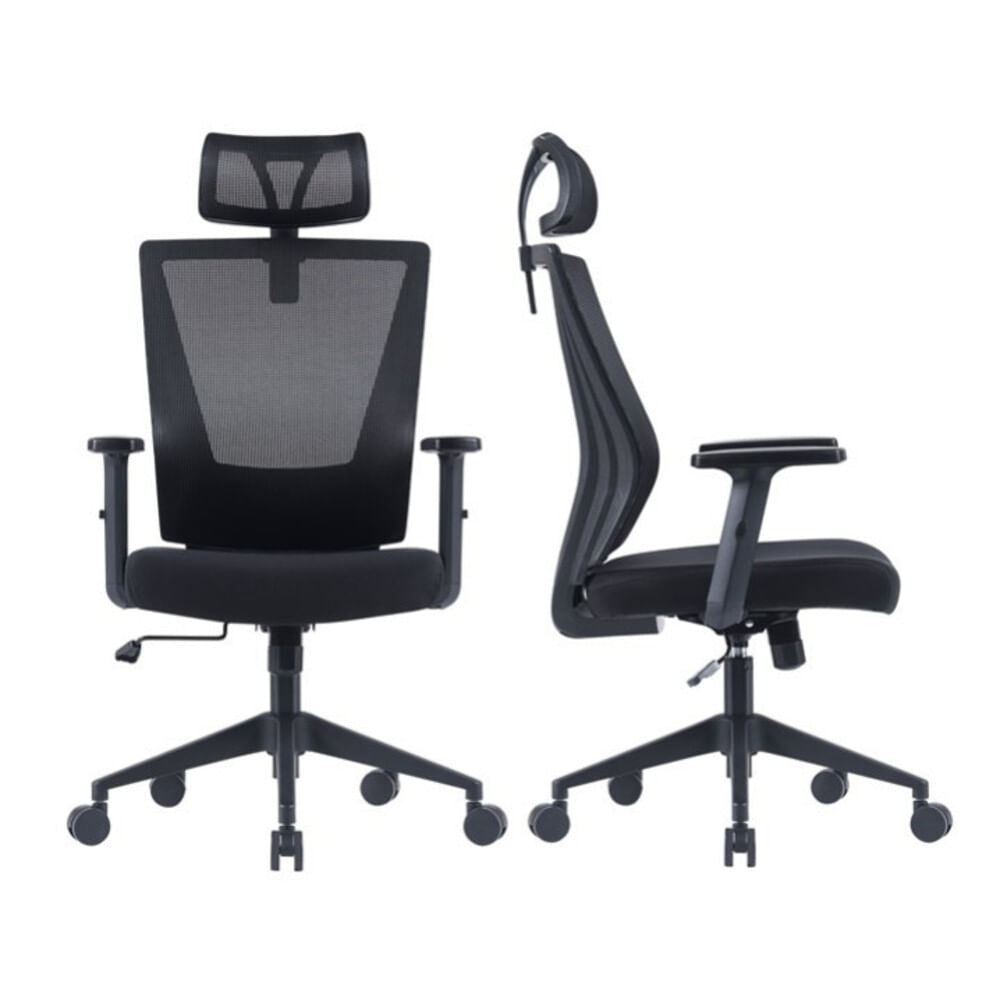 Silla Tilson CCabezal Negro Giratoria - Ziyaz
