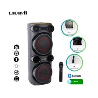 Parlante Torre Bluetooth Lidimi Doble Woofer 180W LD-S063AC  Negro