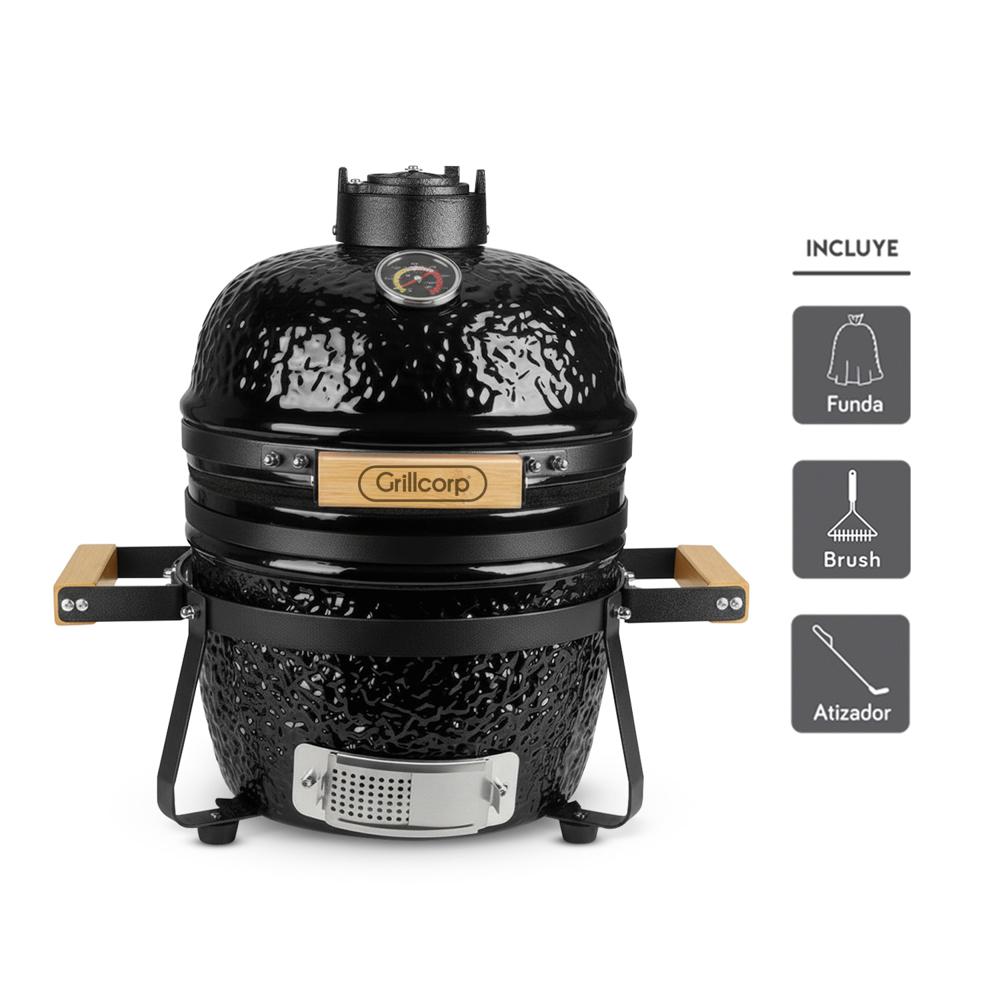 Kamado Clásico 13 Negro con Regalos básicos