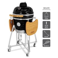 Kamado Diamante 18 Negro más 4 accesorios