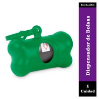 Dispensador de Bolsas para Desechos de Perro Verde