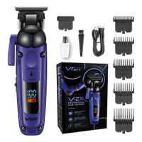 Cortadora De Cabello VGR V-274 Profesional Recargable USB Tipo C Para Barber Shop Violeta