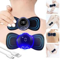 Mini Masajeador Mariposa EMS Recargable para Cuello y Cuerpo