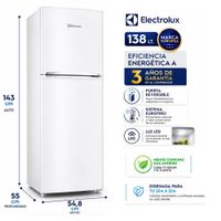 Refrigeradora Electrolux Top Mount ERT18G2HNW Frost 138L