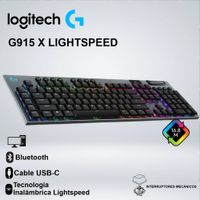 TECLADO GAMER LOGITECH G915 X LIGHTSPEED RGB LIGHTSYNC